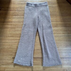 Aerie Wide Leg Pants in Light Gray